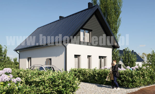 Projekt domu z poddaszem 114m2 murowany