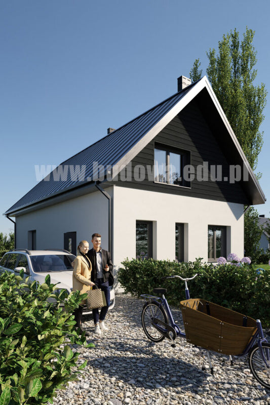 Projekt domu z poddaszem 114m2 murowany