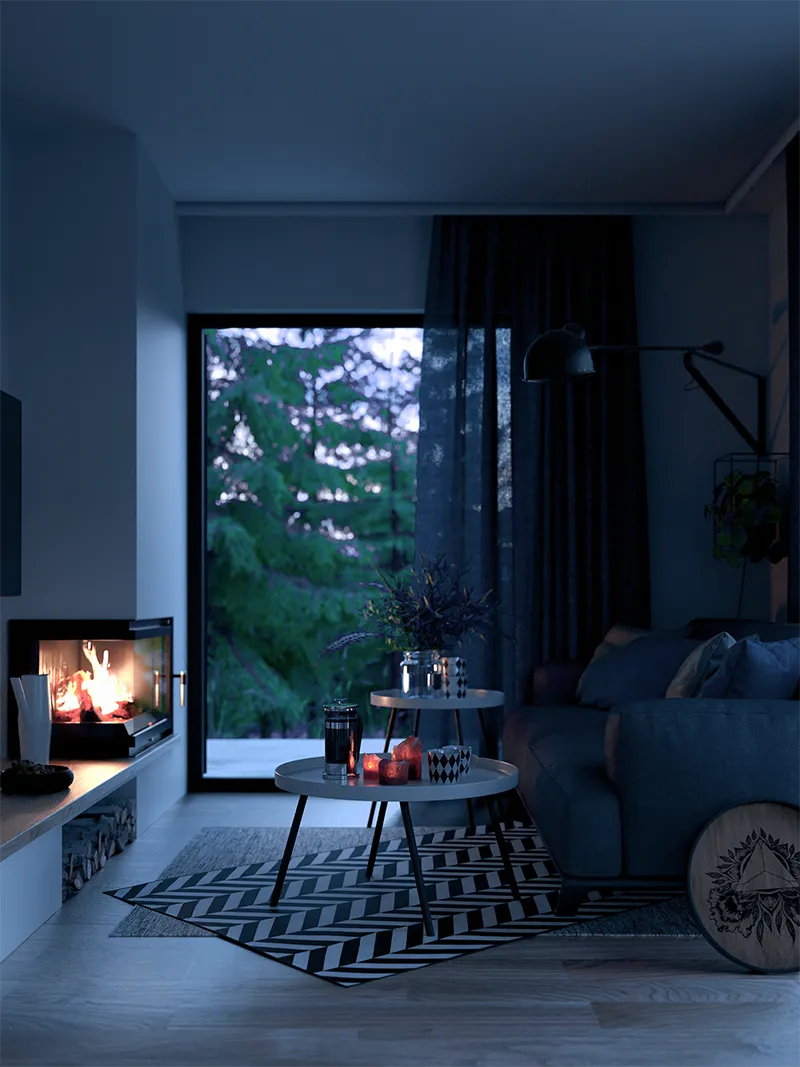 35m2 murowany z dachem kopertowym