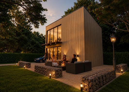 Domek z płaskim dachem – Projekt 35m2