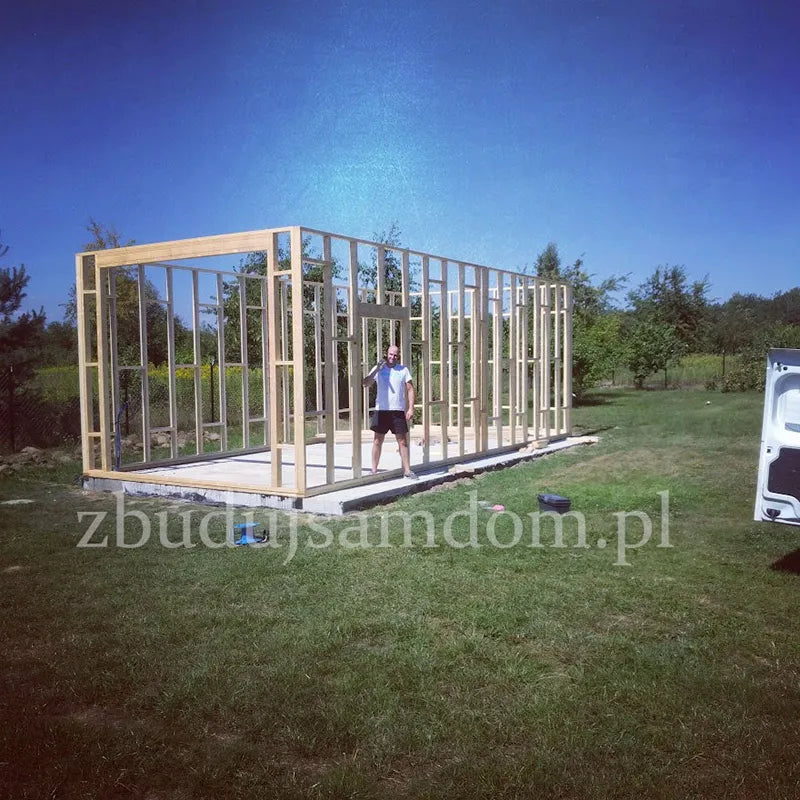 Projekt garażu 35m2 na zgłoszenie, projekt garaż, garaż bez pozwolenia na budowę
