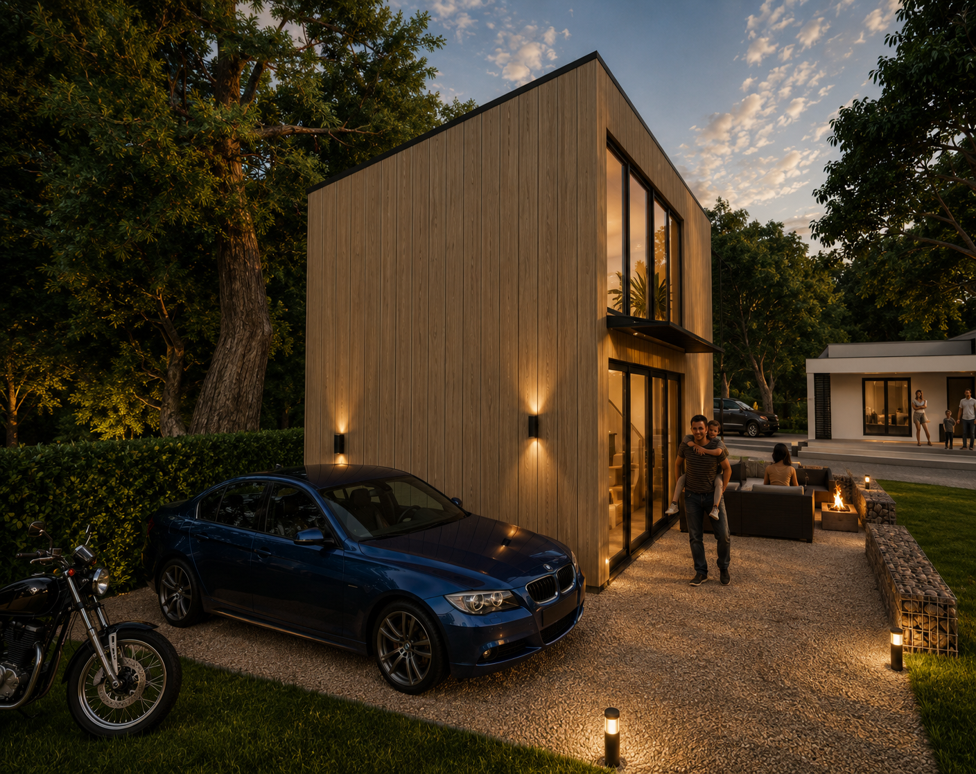 Domek z płaskim dachem – Projekt 35m2